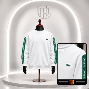 دورس سفید آستین سبز جلو LACOSTE